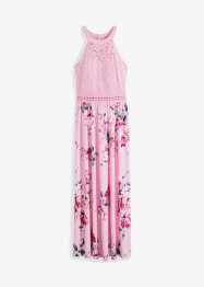 Robe longue estivale avec imprimé floral et empiècement dentelle, BODYFLIRT boutique