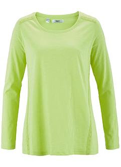 T-shirt fil flammé avec dentelle, manches longues, bpc bonprix collection T-shirt fil flammé avec dentelle, manches longues, bpc bonprix collection