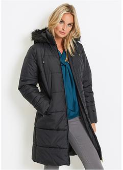 Manteau matelassé avec capuche en synthétique imitation fourrure, bpc selection Manteau matelassé avec capuche en synthétique imitation fourrure, bpc selection