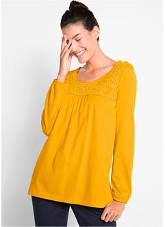T-shirt manches longues avec dentelle, bpc bonprix collection T-shirt manches longues avec dentelle, bpc bonprix collection