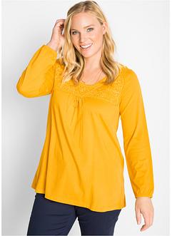T-shirt manches longues avec dentelle, bpc bonprix collection T-shirt manches longues avec dentelle, bpc bonprix collection