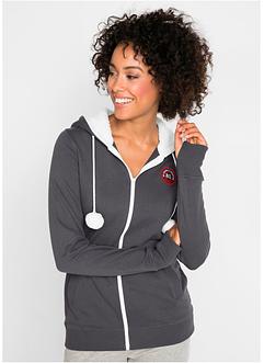 Veste sweat à capuche avec synthétique imitation fourrure polaire, bpc bonprix collection Veste sweat à capuche avec synthétique imitation fourrure polaire, bpc bonprix collection