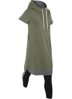 Sweat-shirt long de relaxation avec legging, manches courtes, bpc bonprix collection Sweat-shirt long de relaxation avec legging, manches courtes, bpc bonprix collection