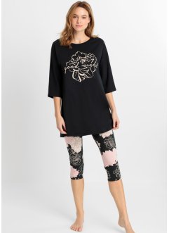 Pyjama corsaire avec legging, bpc bonprix collection
