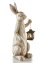 Figurine déco lapin avec lanterne, bpc living bonprix collection