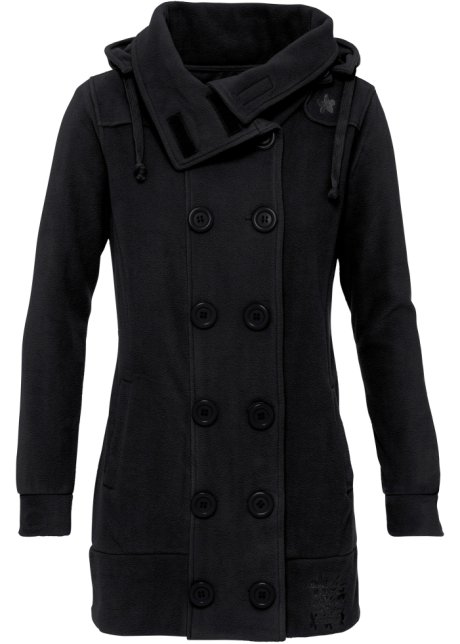 Manteau en maille polaire noir - Femme - RAINBOW - bonprix-wabe