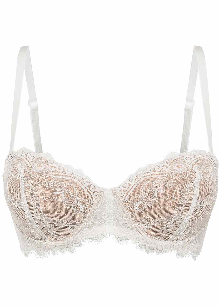 Soutien Gorge Balconnet Armatures Sans Bretelles Cru Nude Bon B