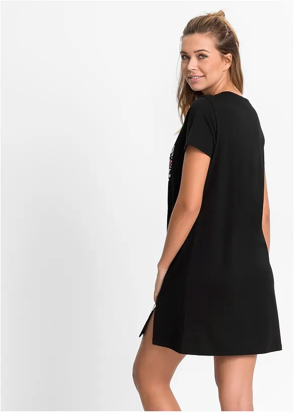 Chemise de nuit courte en coton, bonprix