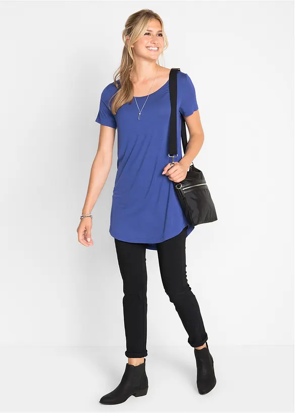 T-shirt long en viscose douce, bonprix