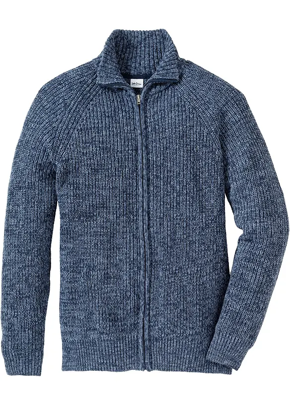 Gilet en grosse maille côtelée avec coton, bonprix