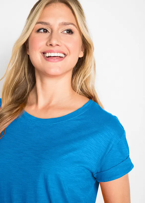 T-shirt long et boxy à manches courtes, bonprix