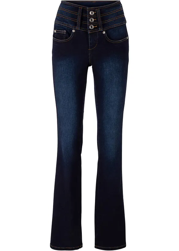 Jean bootcut taille haute, sculptant, bonprix