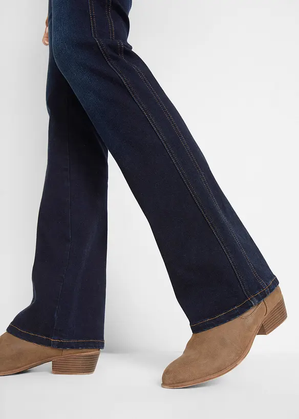 Jean bootcut taille haute, sculptant, bonprix