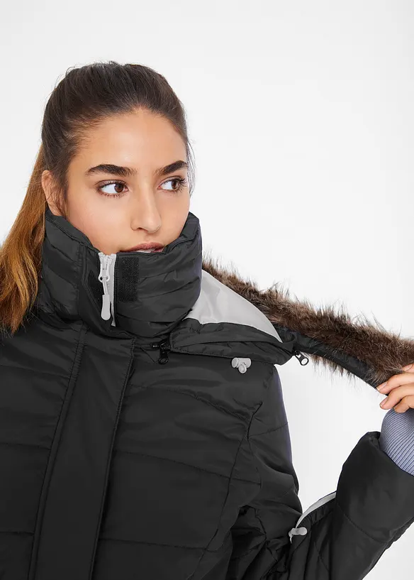 Parka longue style 2-en-1, matelassée et déperlante, bonprix