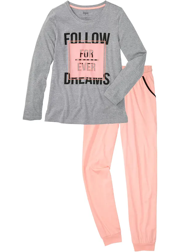 Pyjama en coton et viscose, bonprix