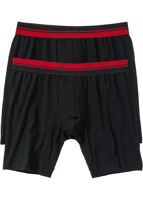 Lot de 2 boxers longs coton, bonprix