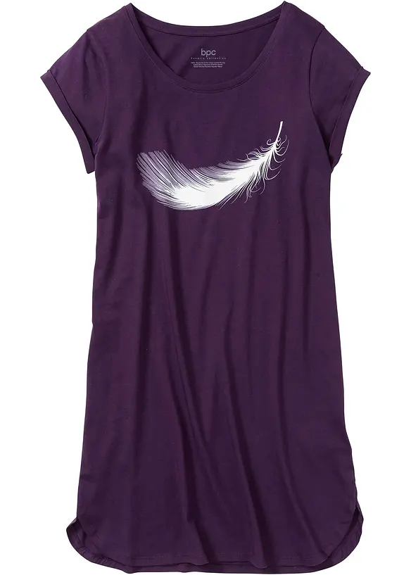 Chemise de nuit courte 100% coton, bonprix