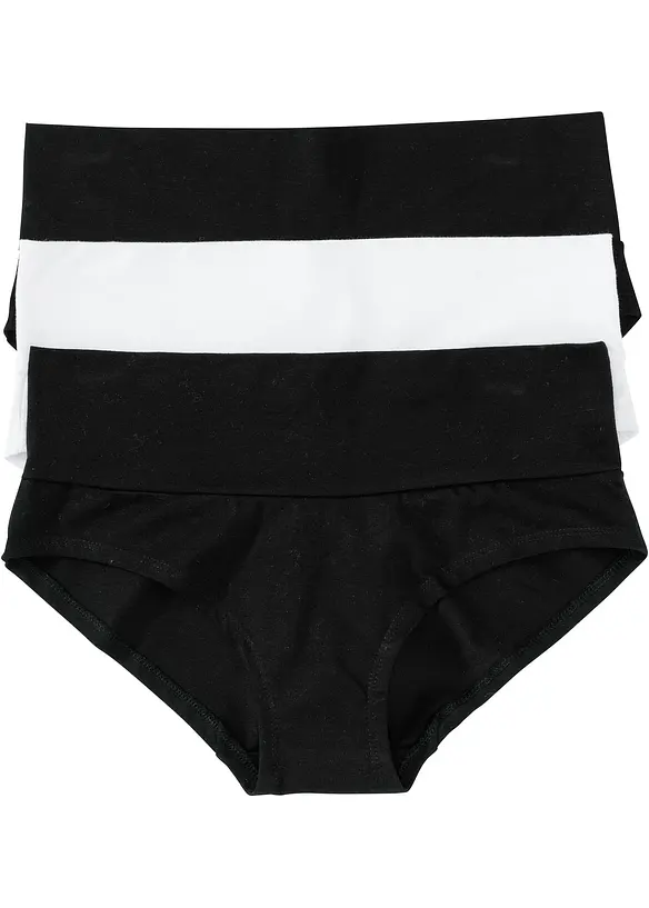 Lot de 3 culottes de grossesse avec coton, bonprix
