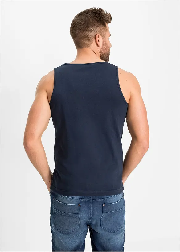 Lot de 3 débardeurs 100% coton, bonprix