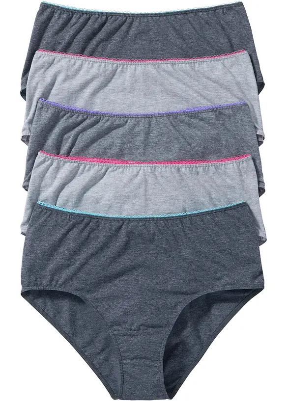 Lot de 5 slips Maxi, bonprix