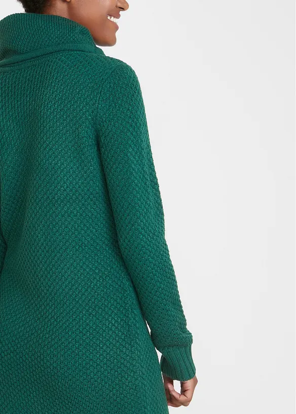 Robe en maille à col châle, bonprix