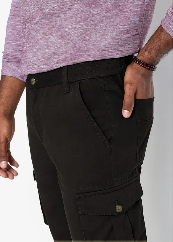 Pantalon cargo coupe confort, Regular Fit Straight, bonprix