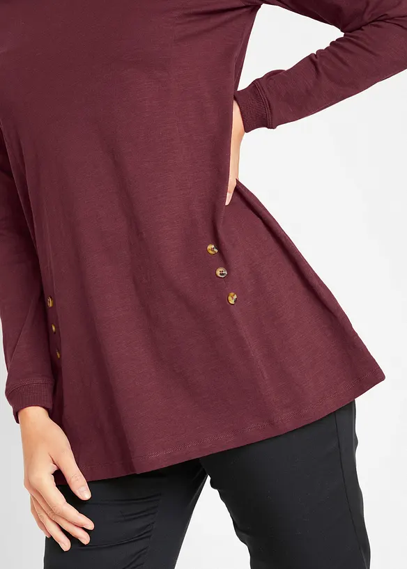 T-shirt long 100% coton, bonprix