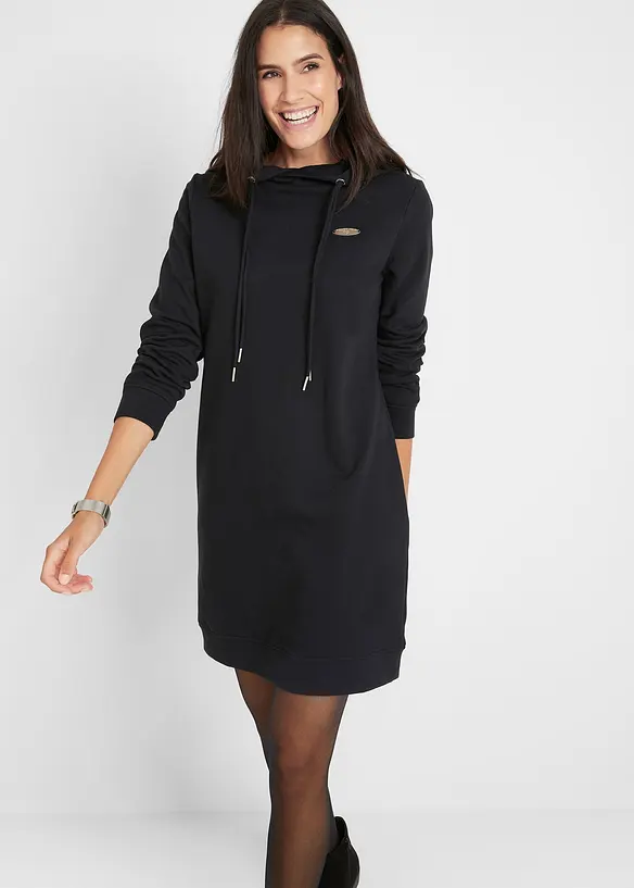 Robe molletonnée à capuche, bonprix