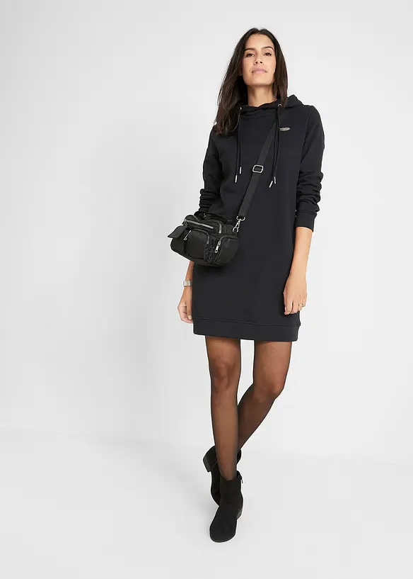 Robe molletonnée à capuche, bonprix