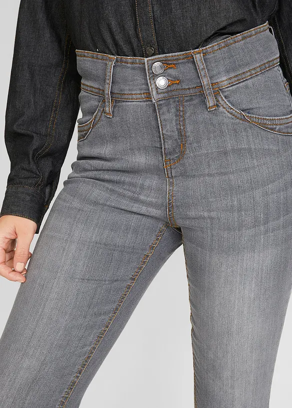 Jean slim taille haute extensible et confortable, bonprix