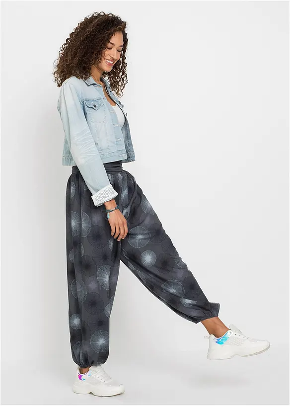 Pantalon taille élastiquée en viscose douce, bonprix