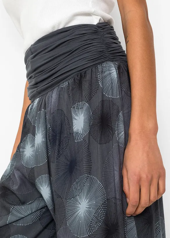 Pantalon taille élastiquée en viscose douce, bonprix