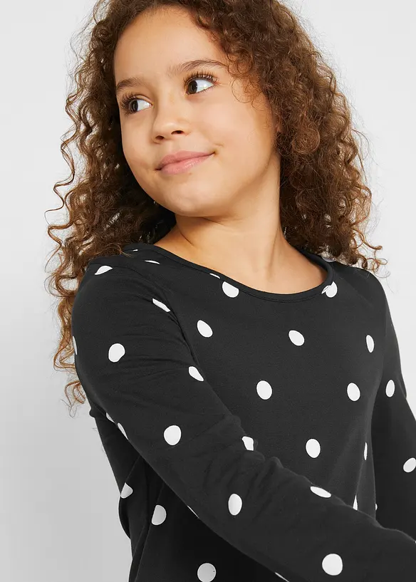 Lot de 2 robes en jersey avec coton, bonprix