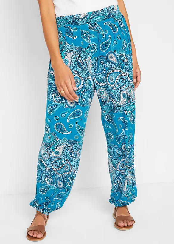 Sarouel fluide en jersey viscose, bonprix