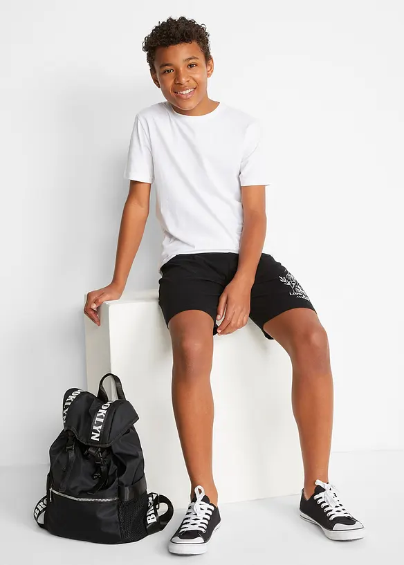 Lot de 2 bermudas en jersey coton, bonprix