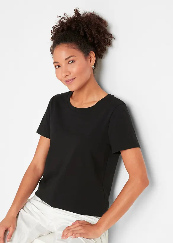 Lot de 2 T-shirts 100% coton, bonprix