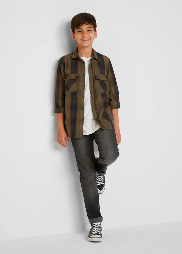 Jean garçon avec délavage cool, Slim Fit, John Baner JEANSWEAR