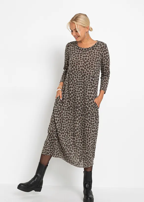 Robe midi en jersey, bonprix