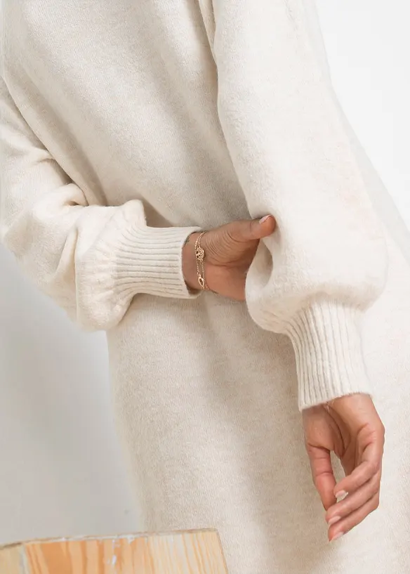 Robe oversize en maille, bonprix