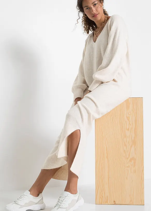 Robe oversize en maille, bonprix