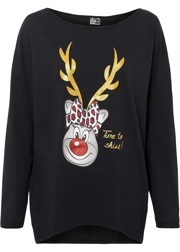 T-shirt de Noël épaules nues, bonprix