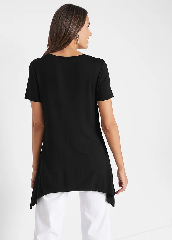 T-shirt à pans avec imprimé foil, bonprix