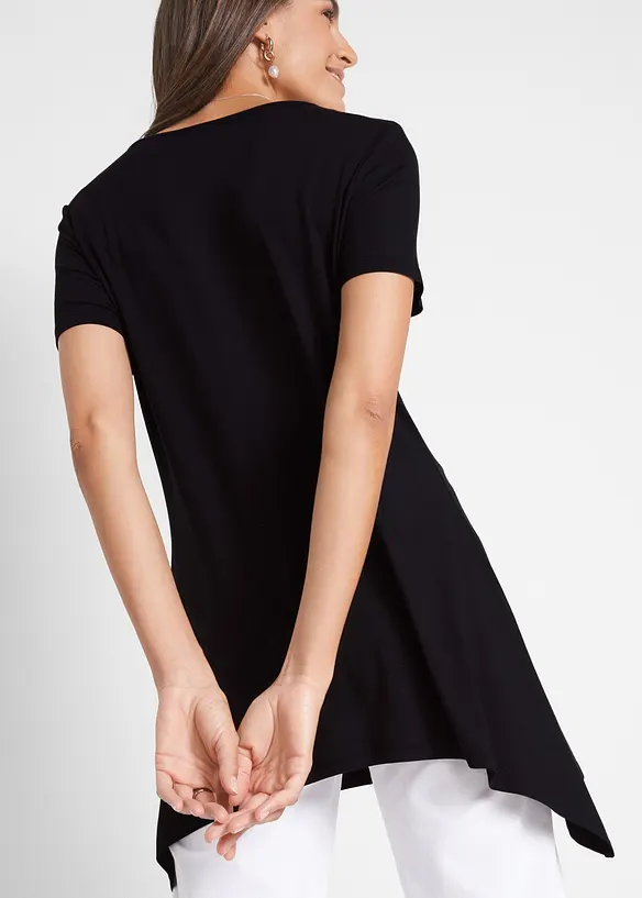T-shirt à pans avec imprimé foil, bonprix