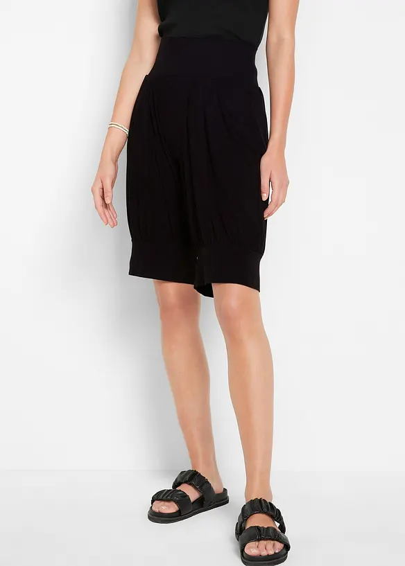 Bermuda sarouel en viscose mélangée, bonprix