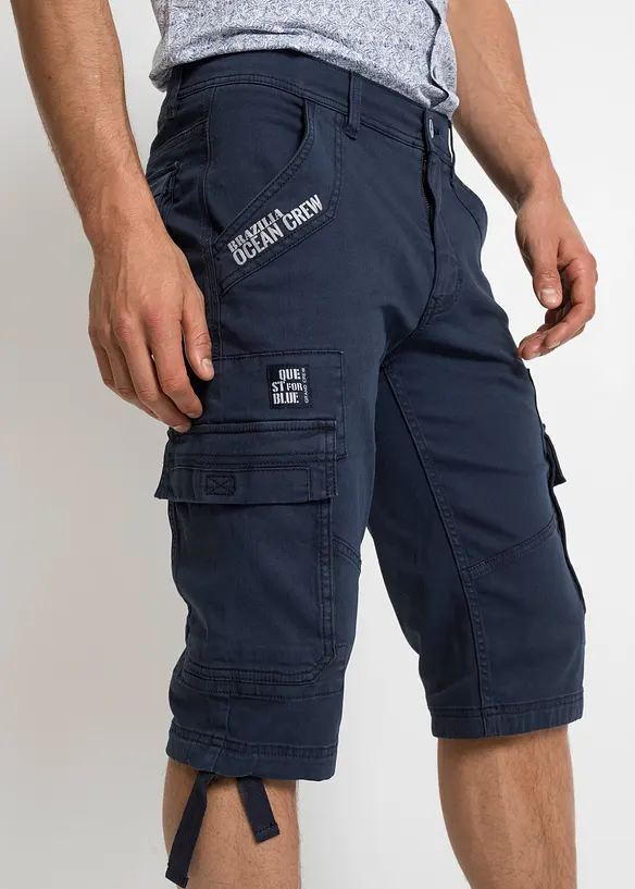 Bermuda long avec poches cargo, Regular, bonprix