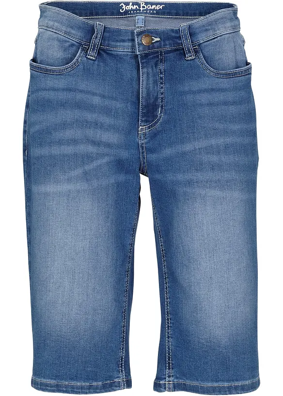 Bermuda en jean confort stretch, bonprix