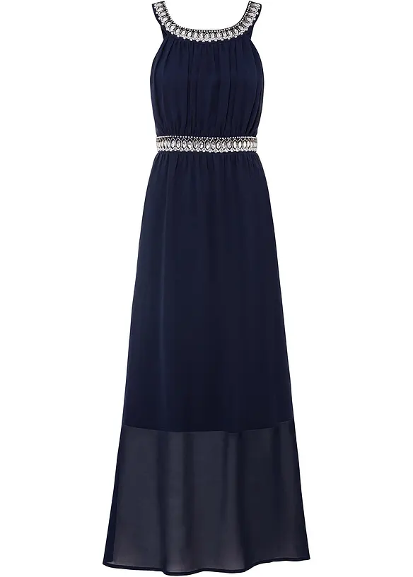 Robe longue avec strass, bonprix
