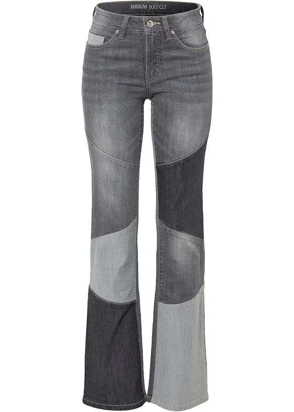 Jean flare taille mi-haute, bonprix