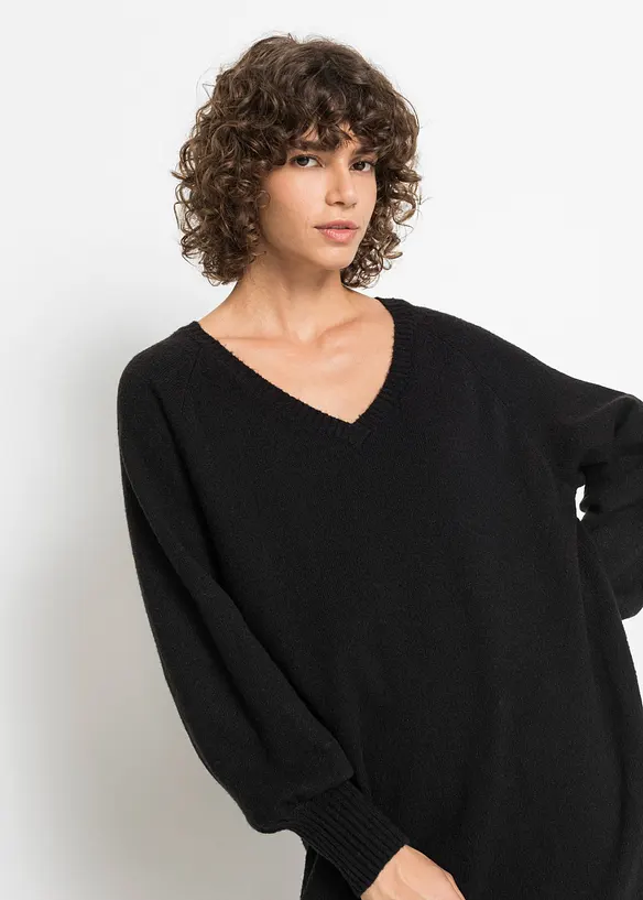 Robe oversize en maille, bonprix