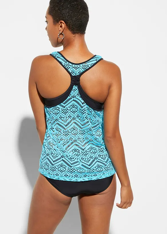 Tankini avec dentelle extensible (ens. 2 pces), bonprix